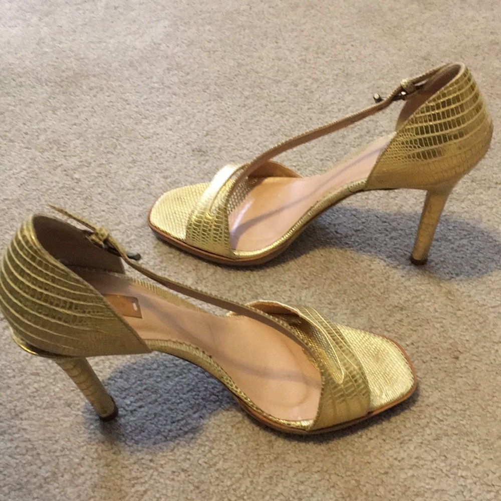 Reed Krakoff Gold Heels 39.5 (9.5)